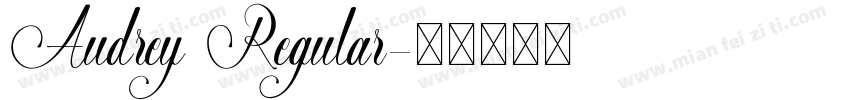 Audrey Regular字体转换